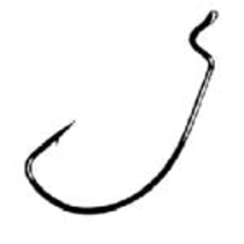 Gamakatsu Wide Gap Offset Black Size 3/0 5ct