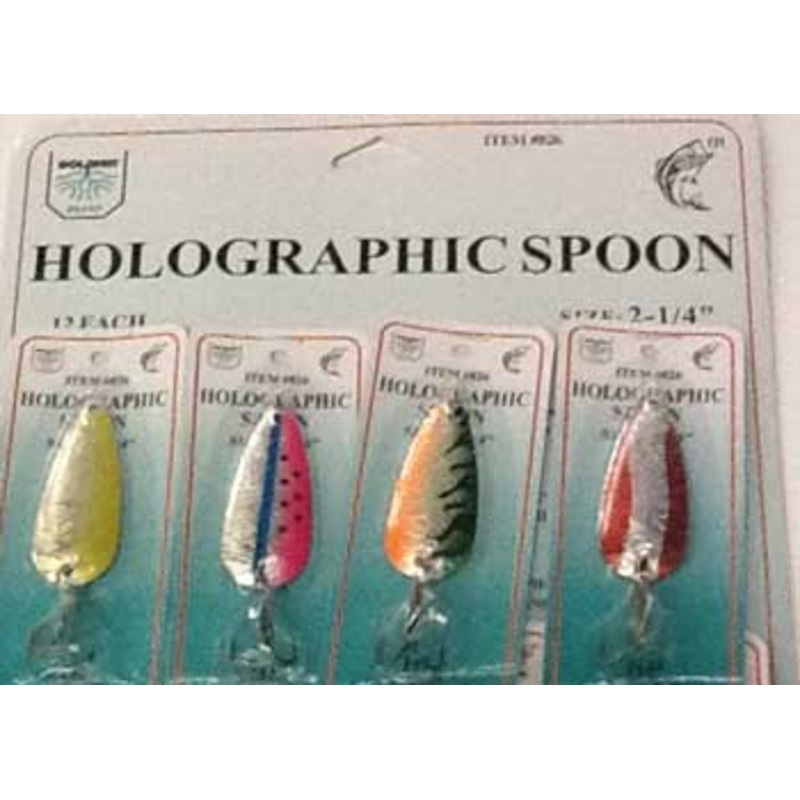 FJ Neil Holographic Spoons Assorted 1/4oz 12/cd