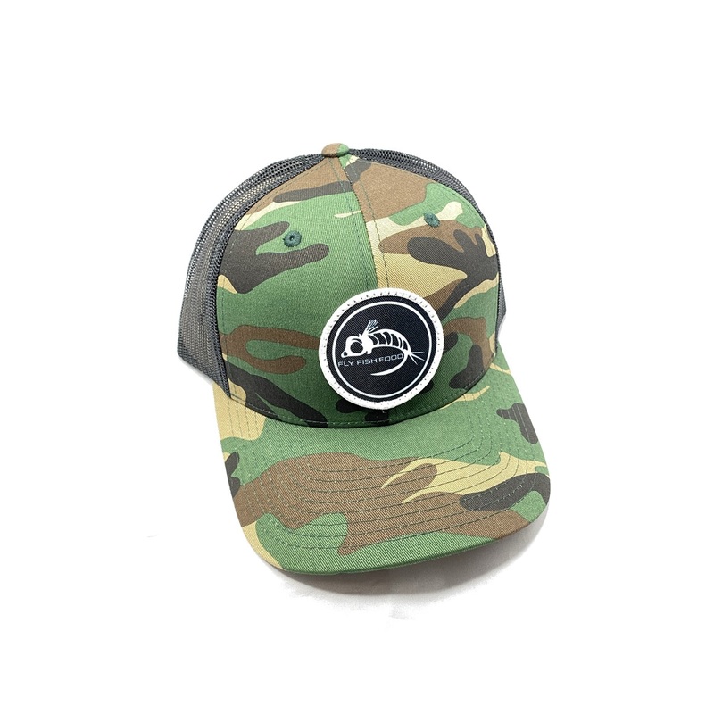 Fly Fish Food Black Logo Hat - Camo