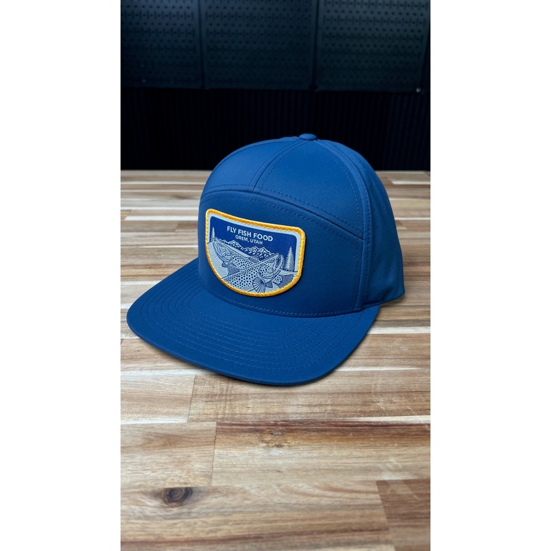 Fly Fish Food & Casey Underwood 7-Panel Hat - Orem Utah Patch