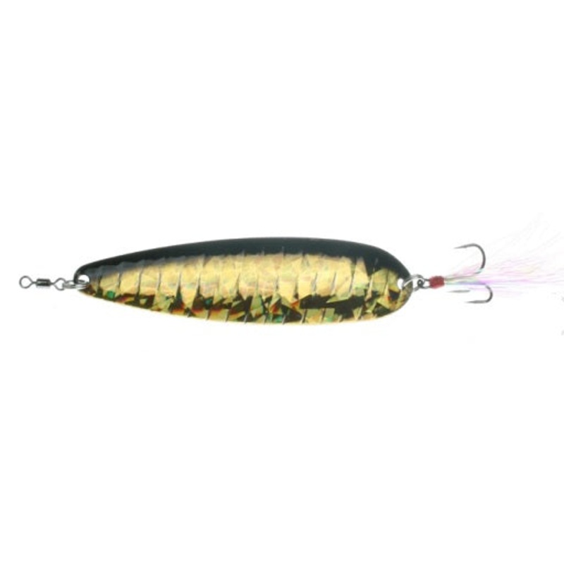 Nichols 4in Lake Fork Flutter Spoon Golden Shiner 3/4oz