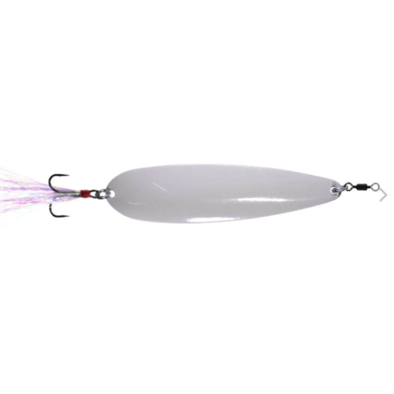 Nichols 4in Lake Fork Flutter Spoon Snow 3/4oz