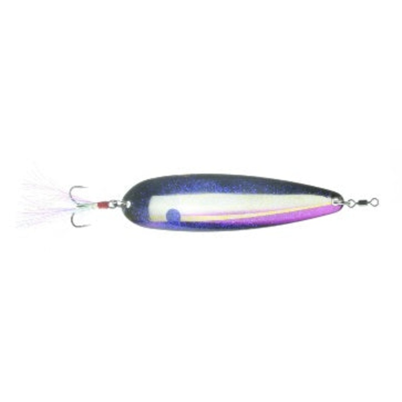 Nichols 5in Lake Fork Flutter Spoon Purple Threadfin 1-1/8oz