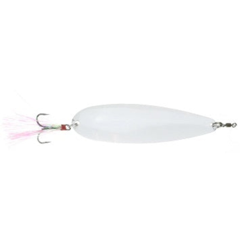 Nichols 5in Lake Fork Flutter Spoon Snow 1-1/8oz