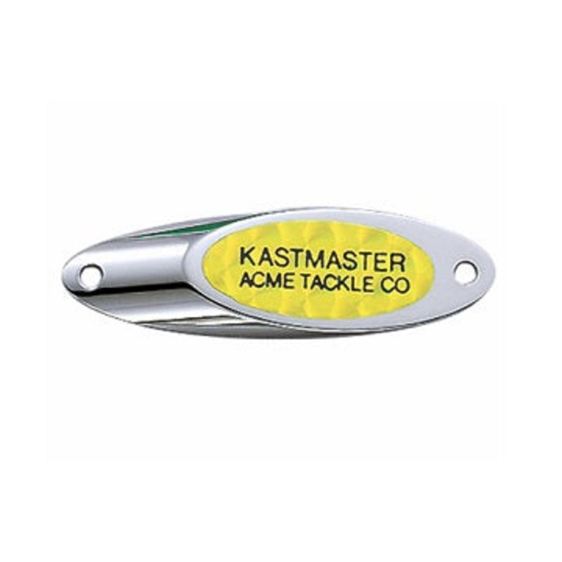 Acme Kastmaster Spoon w/Flash Tape 3/8oz Chrome/Chartreuse