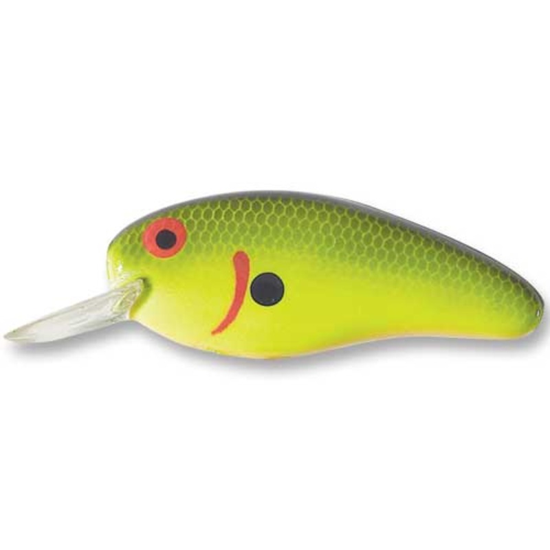 Bomber Model Flat A 3/8 Black Chartreuse