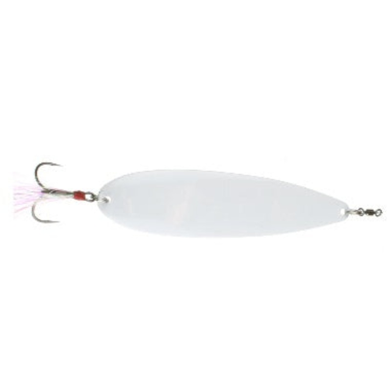 Nichols 6" Ben Parker Mini Magnum Flutter Spoon, Snow, 2.5oz