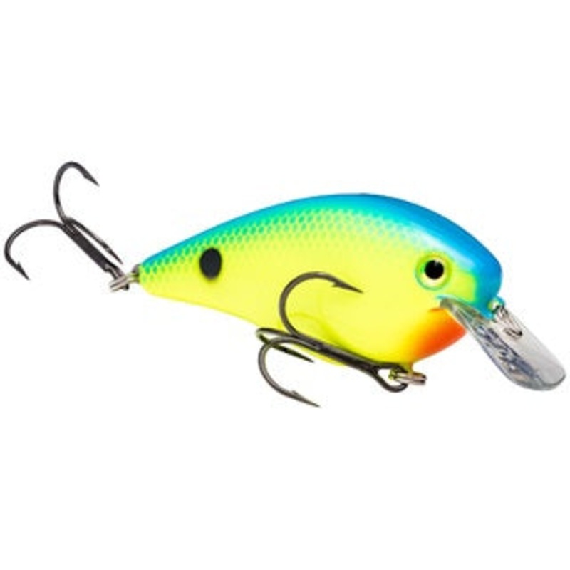 Strike King Square Bill 5/8oz Powder Blue Back Chartreuse