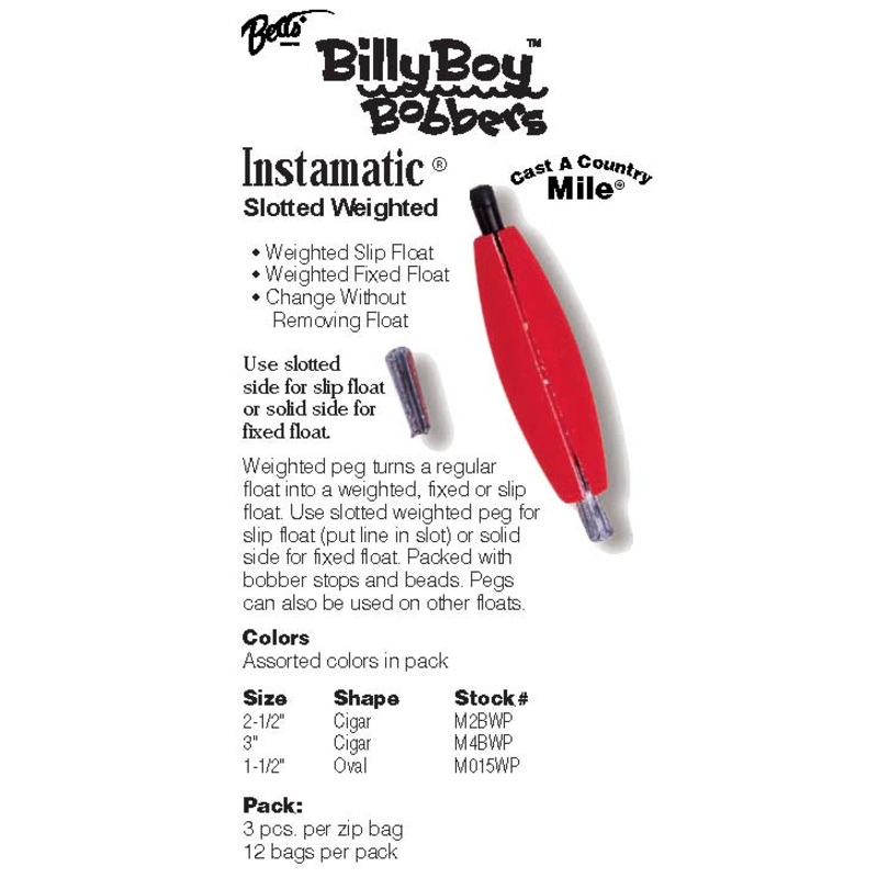 Betts 5-Way Float Oval 1.50" 3ct