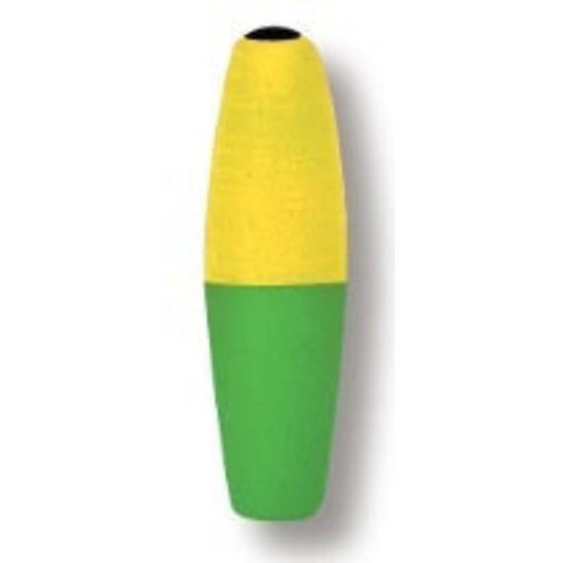 Betts Mr Crappie Slippers Weighted 2.50in 2ct Cigar Yellow/Green