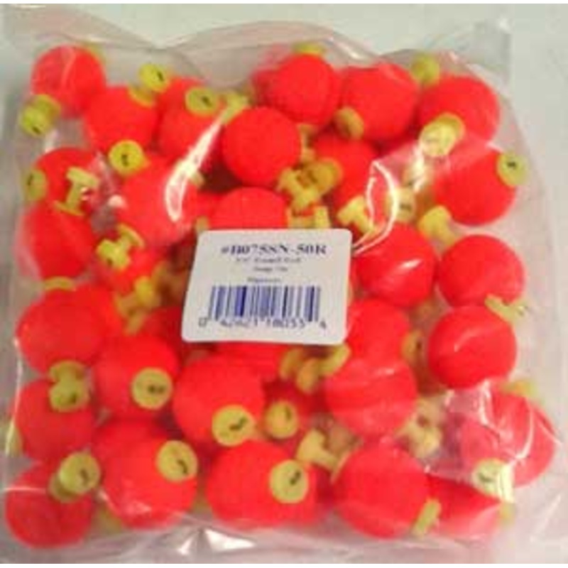 Betts Snap On Unweighted Round 0.75in 50ct Red