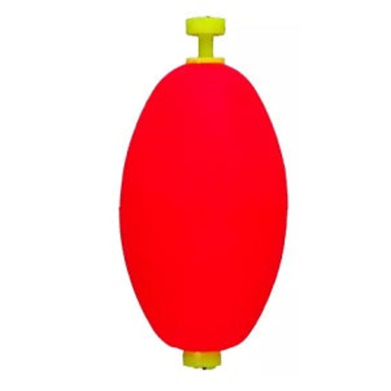 Comal Snap-On Oval Float 2.50in 25/bag Red
