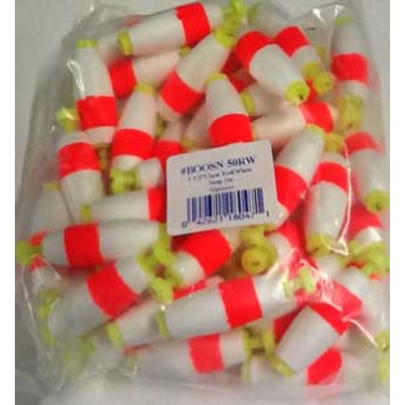 Betts Foam Float Unweighted Cigar 3.00" 50ct Red/White
