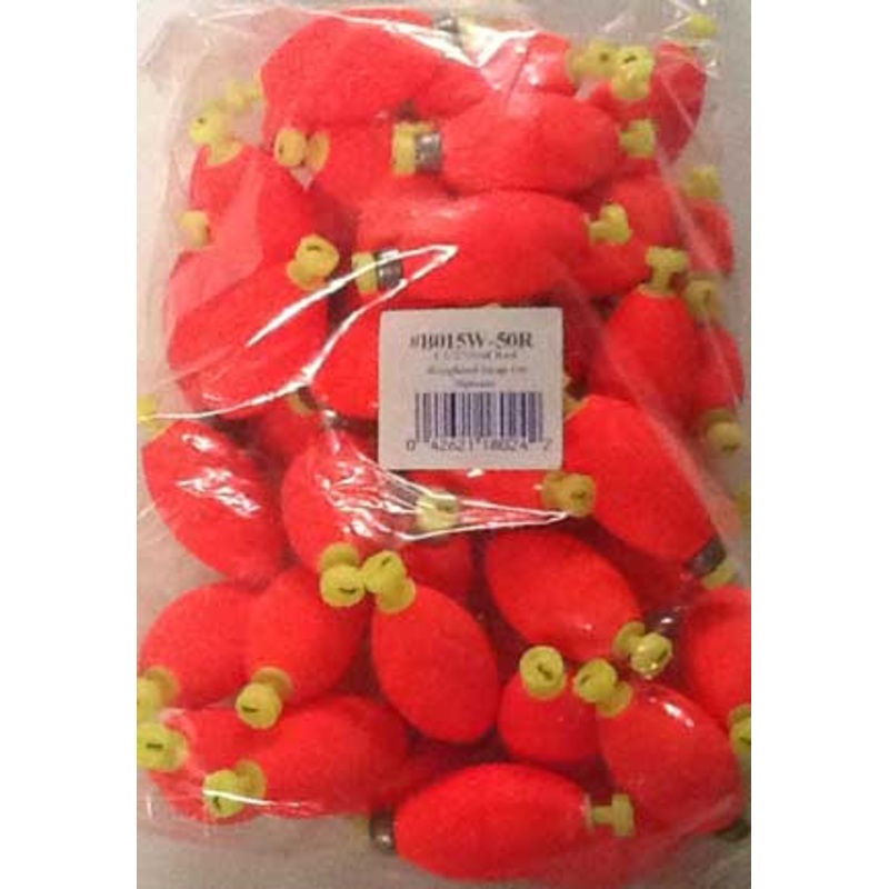 Betts Snap On Weighted Oval 1.50" 50ct Red