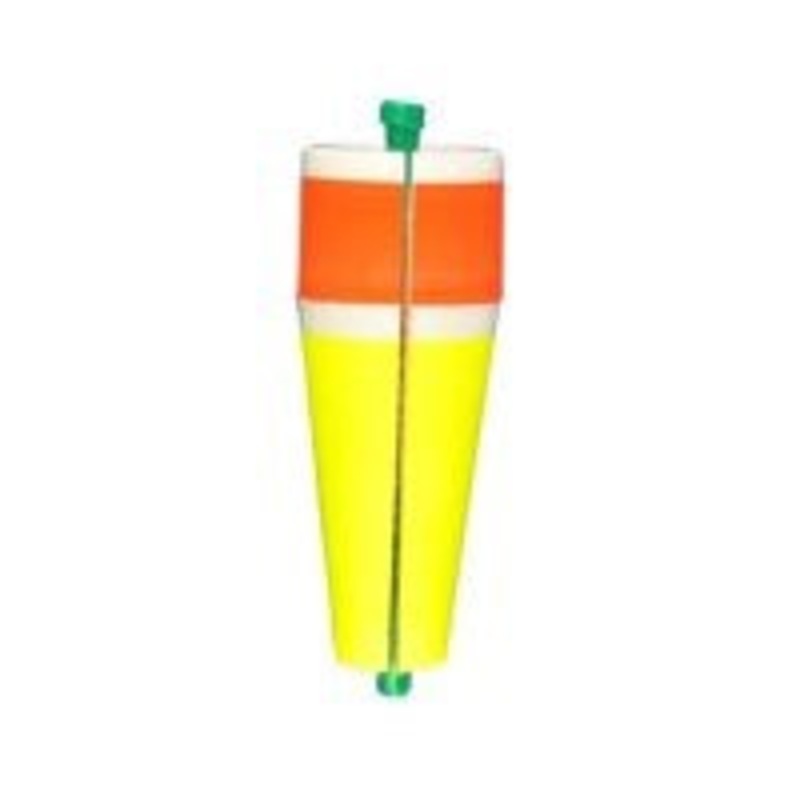 Comal Poppin Floats Slotted Weighted 3" Red/Yellow 12ct