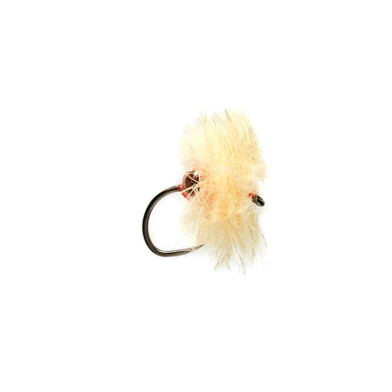 Olsen's Tungsten Taco Egg Fl. Peach Barbless