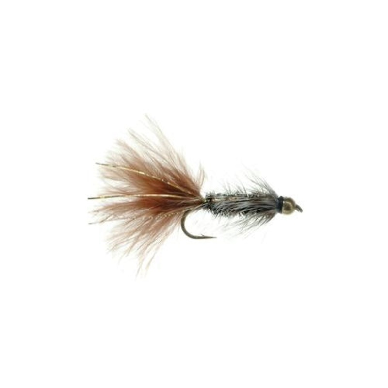 Gold Bead Flash-a-Bugger Peacock/Black