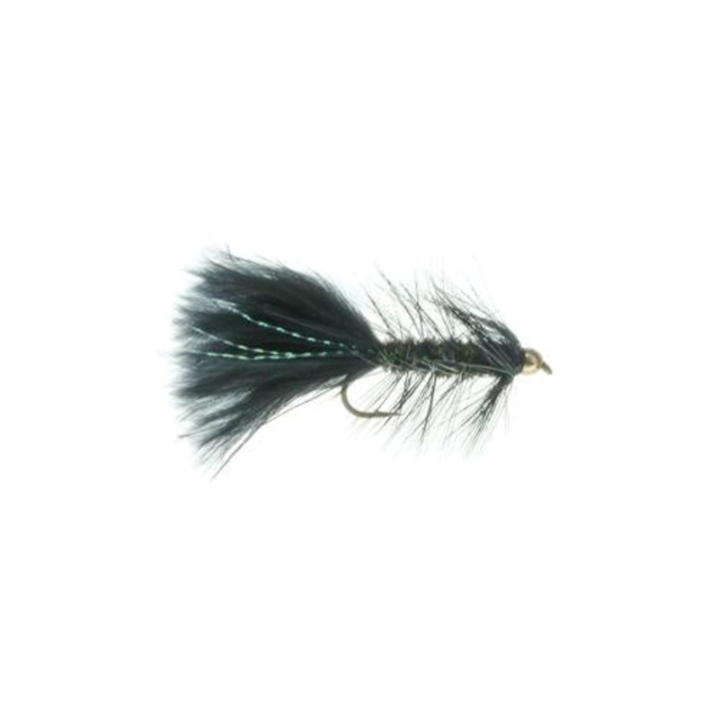 Gold Bead Wooly Bugger Peacock & Grizzly