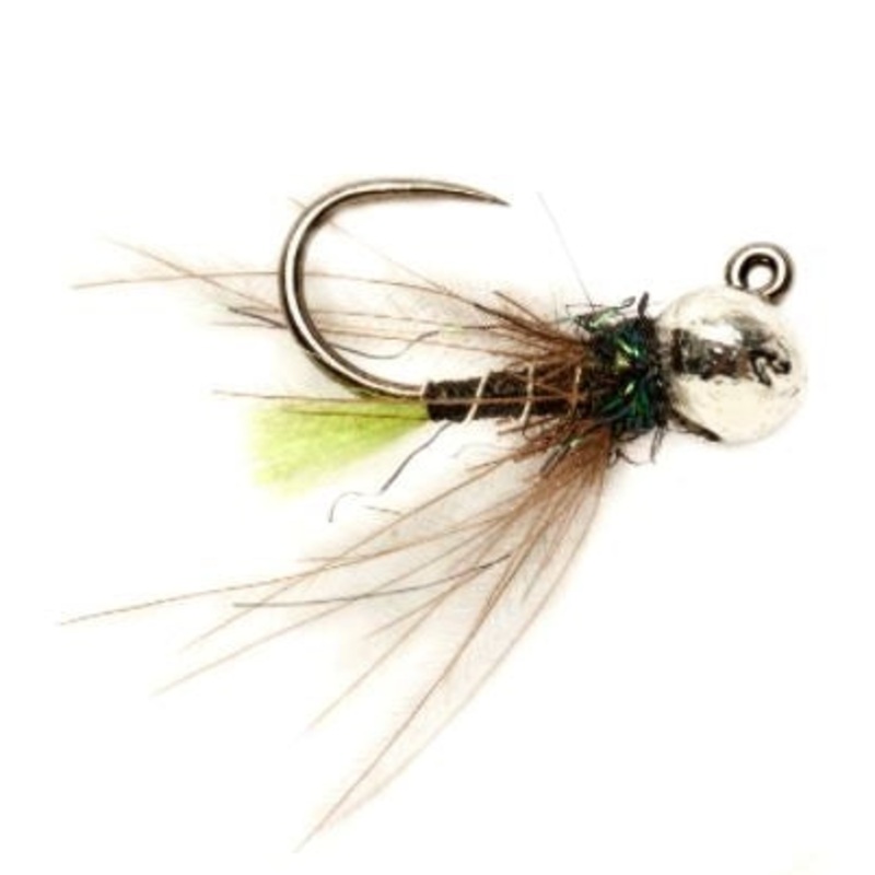 Roza's Green Tag Jig - Barbless