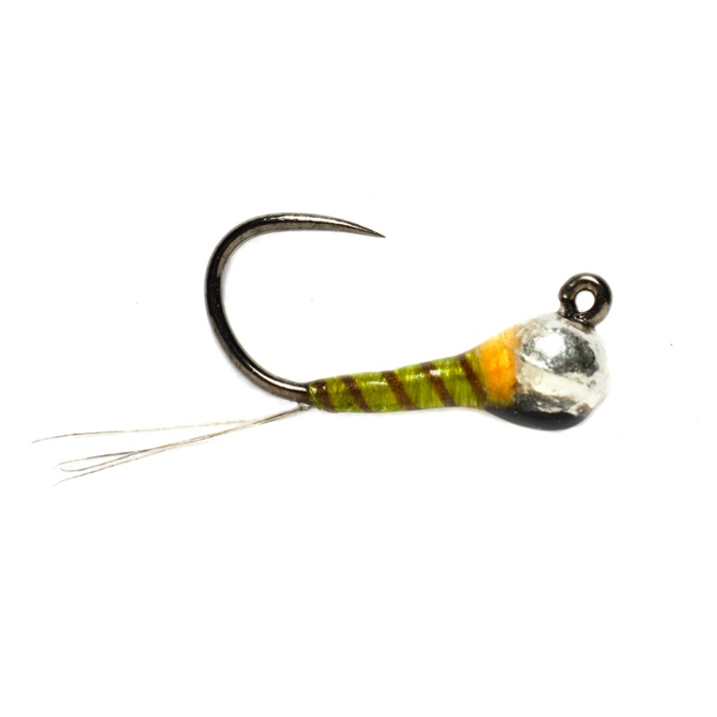 Tungsten Bomb Olive Hot Spot Jig