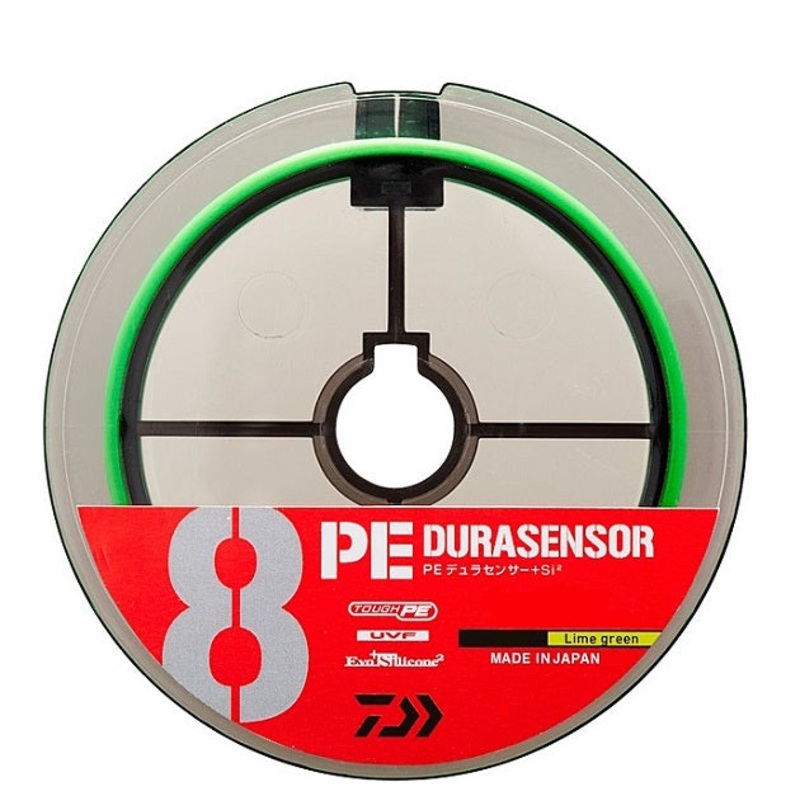 Daiwa UVF PE Dura Sensor X8 + Si2 Lime Green #1.5 300m