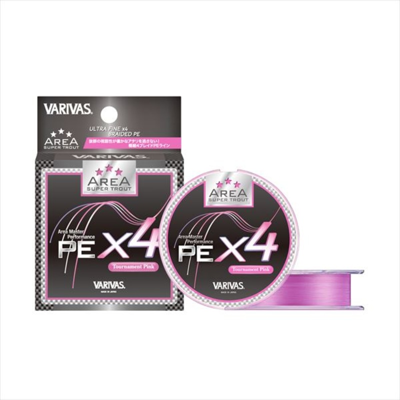 Varivas Super Trout Area PE X4 Pink 75m #0.2