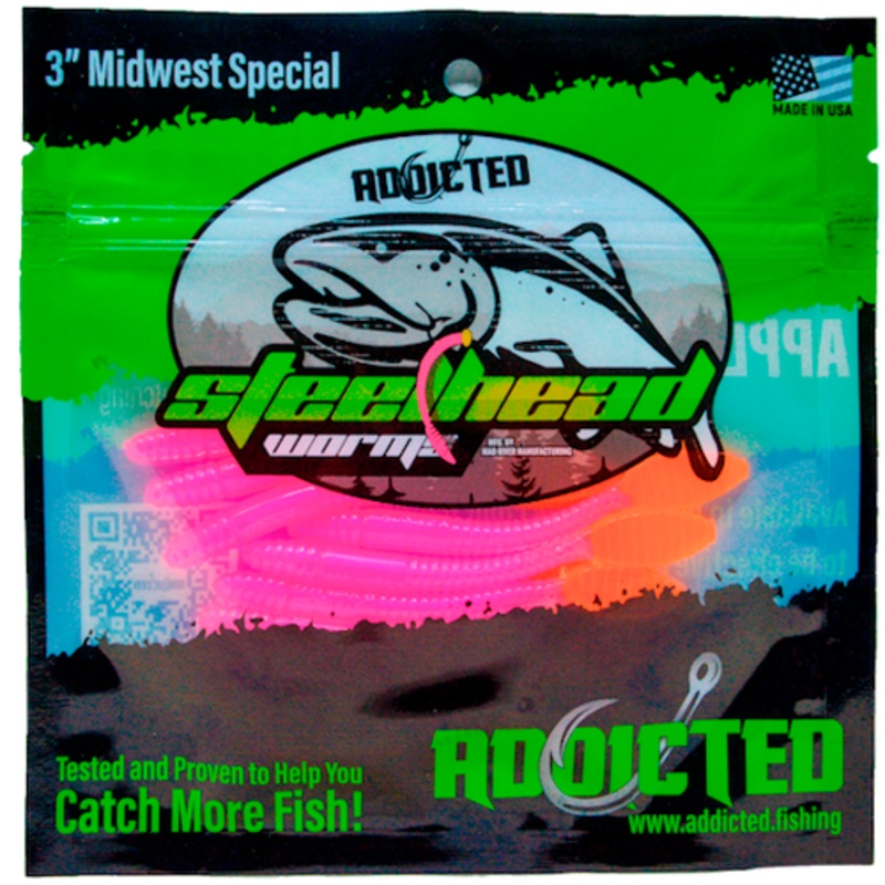 Addicted Fishing Shipe Worms - 3" Midwest Special
