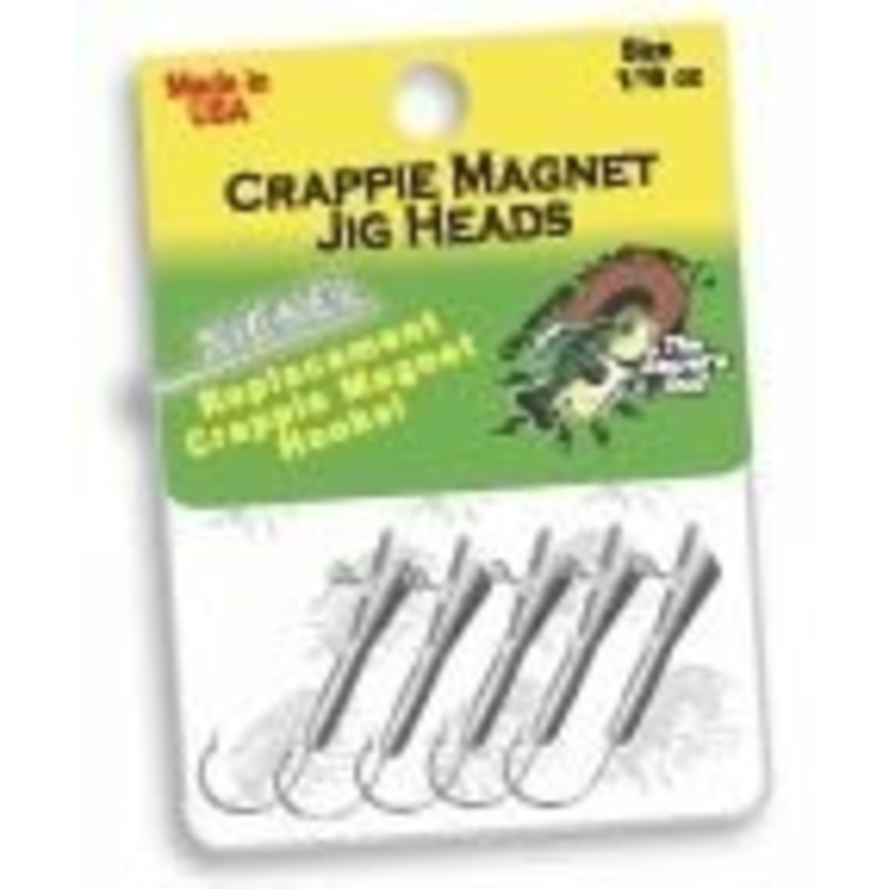 Leland's Crappie Magnet Replacement Jig Heads, Nickel