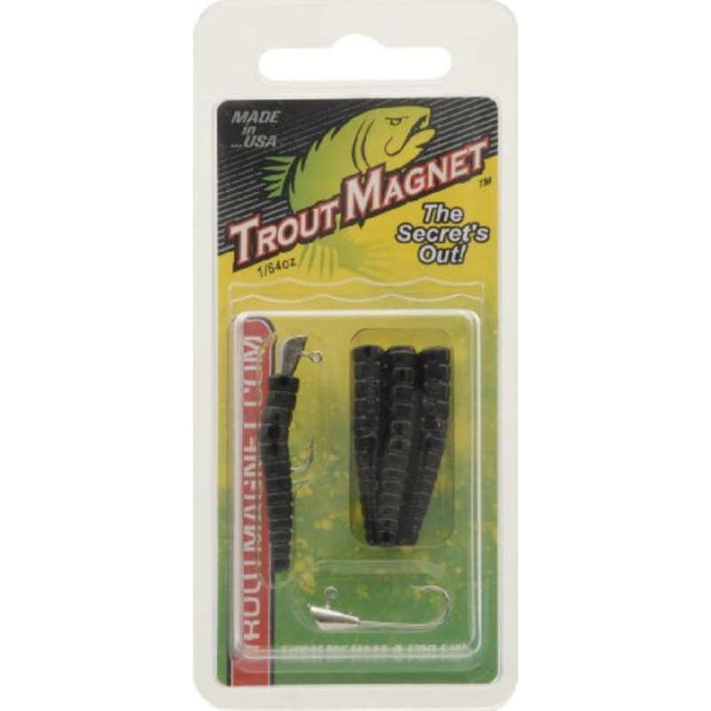 Leland Trout Magnet Replacement Jig Heads - 9 Piece Pack, Black
