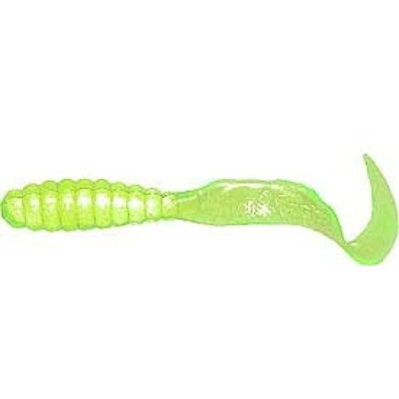 Mr. Twister 2'' Teenie Tail Soft Plastic Lures  20 Pack, White