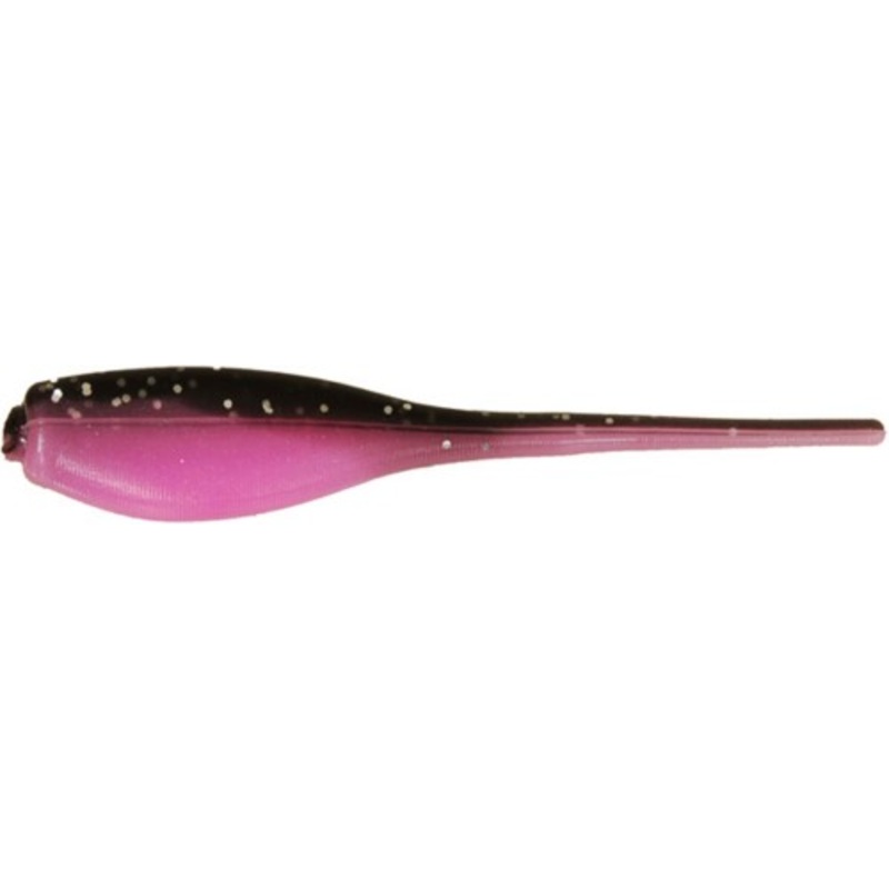 Bobby Garland Baby Shad Soft Plastic Lure, Black Gum