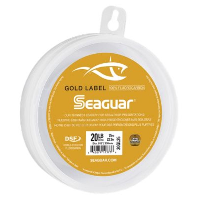 Seaguar 02GL25 2 Lbs X 25 Yard Gold Label Fluorocarbon Leader