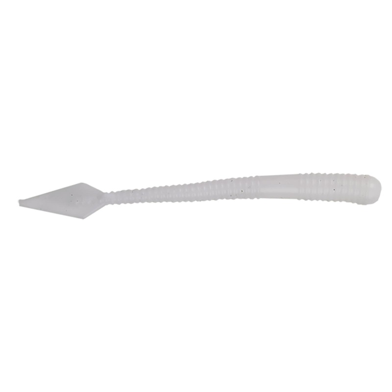 Freaky Frank's Freaky Worm Soft Baits | Smoke Hole White