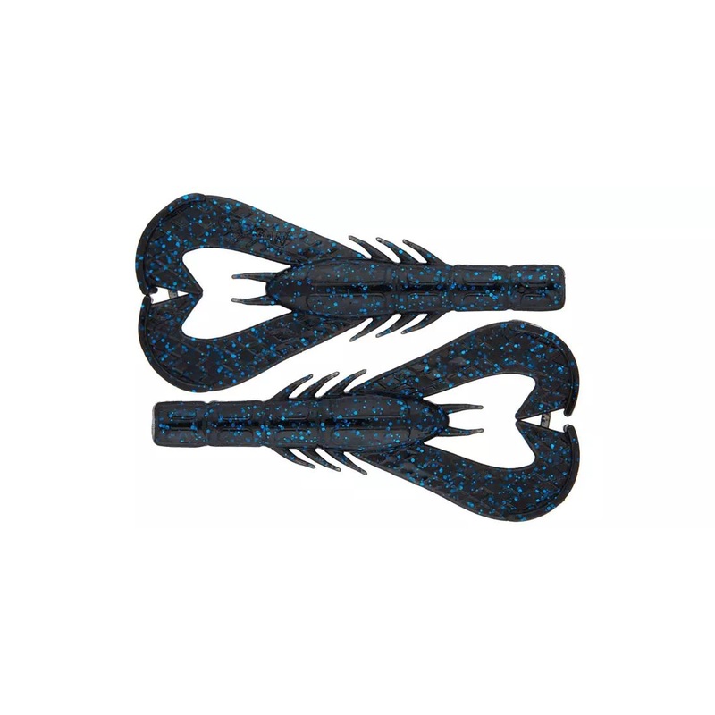 Googan Baits Krackin' Kraw Jr. Soft Bait, Black/Blue