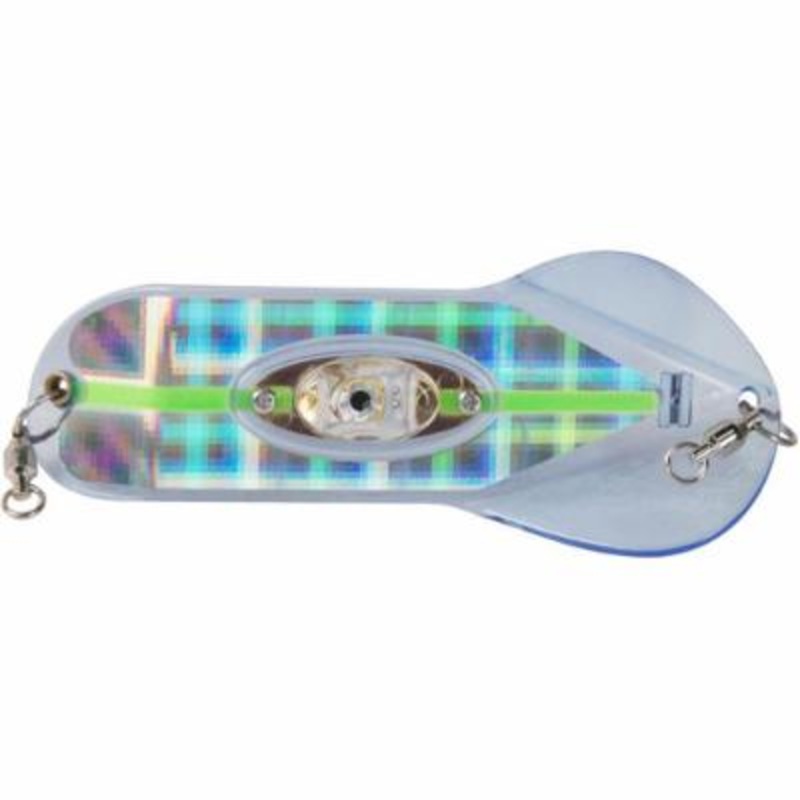 Pro Troll ProFlash Lighted Spin - Light Chartreuse Plaid