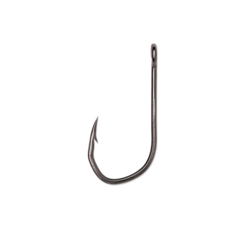 Techset Siwash Hooks, Open Eye, Needle Point, 1X Black Nickel, 30, 5Pk, 5PK
