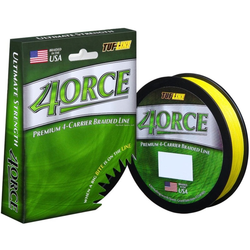 Tuf-Line 4Orce Braided Line 4-Carrier 80Lb 2,500Yd Hi Vis Yellow