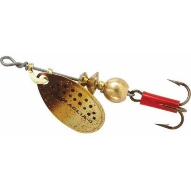 Mepps Aglia Plain Treble Brown Trout 1/12 Oz Size 0 - B0 Brt