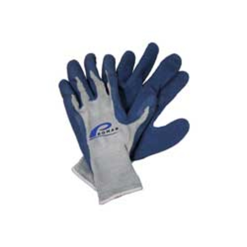 Blue Latex Grip Glove Lg Blue Latex