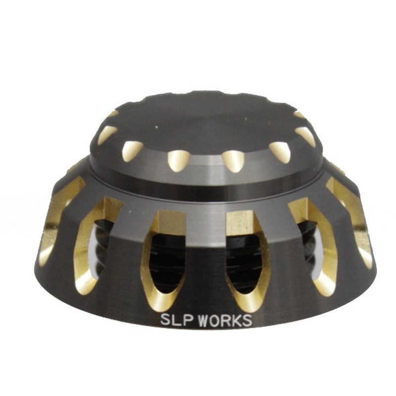 SLP Works Spinning Handle Cap S II Gunmetal