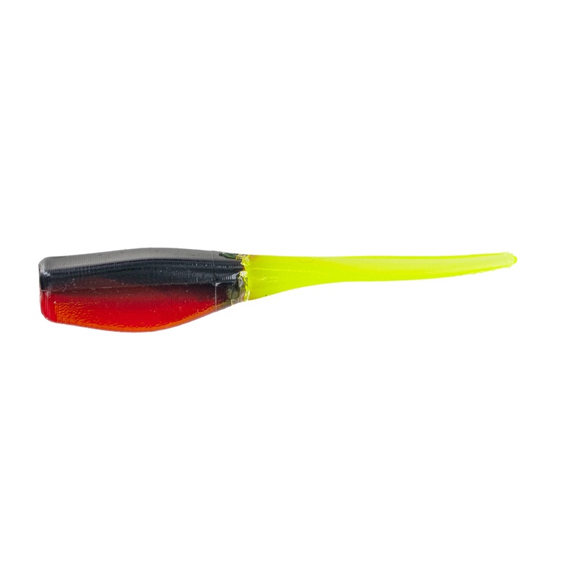 Big Bite Crappie Minnr 2in 10ct Black/Red/Chartreuse