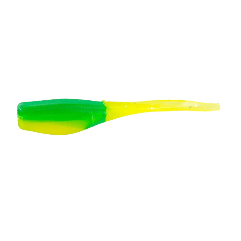 Big Bite Crappie Minnr 2in 10ct Tractor Green Glow