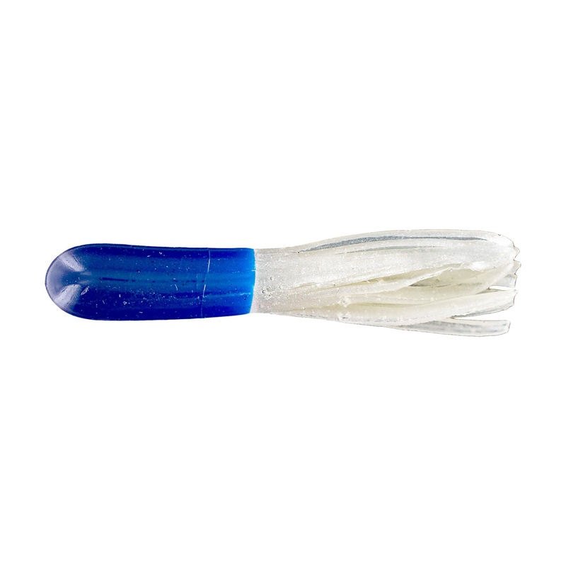 Big Bite Crappie Tubes 1.5in 100ct Blue/Pearl
