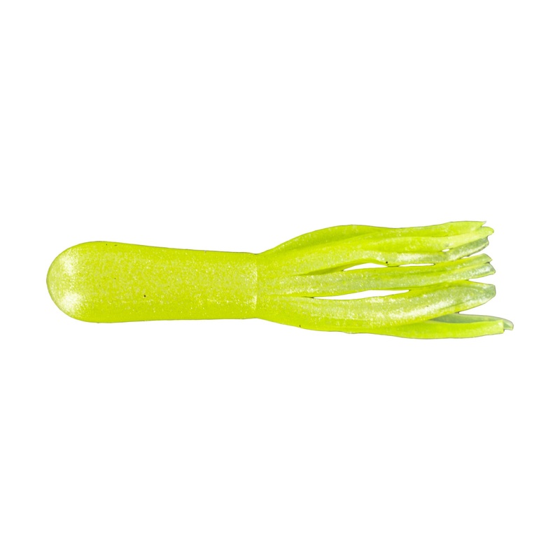 Big Bite Crappie Tubes 1.5in 10ct Chartreuse