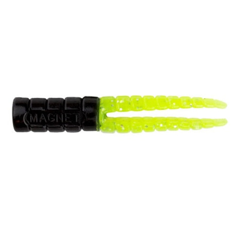 Leland Crappie Magnet 1.5in 15ct Black/Chartreuse Flash