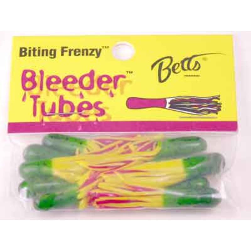 Betts Bleeder Tubes 1.5" 10ct Green/Yellow/Red