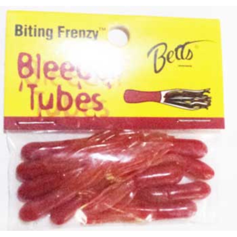 Betts Bleeder Tubes 1.5" 10ct Red/Chartreuse/Red