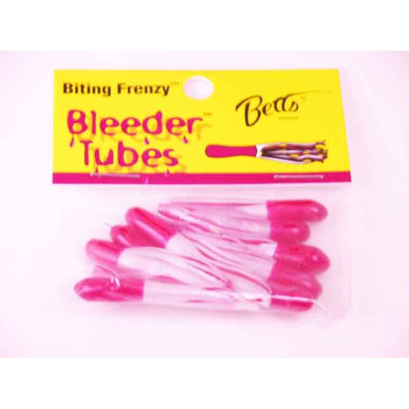 Betts Bleeder Tubes 1.5" 10ct Red/Pearl/Red