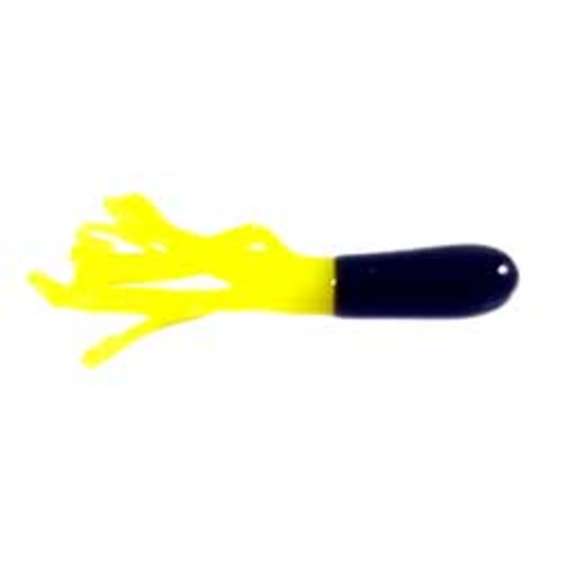 Big Bite Crappie Tubes 1.5" 10ct Black/Yellow