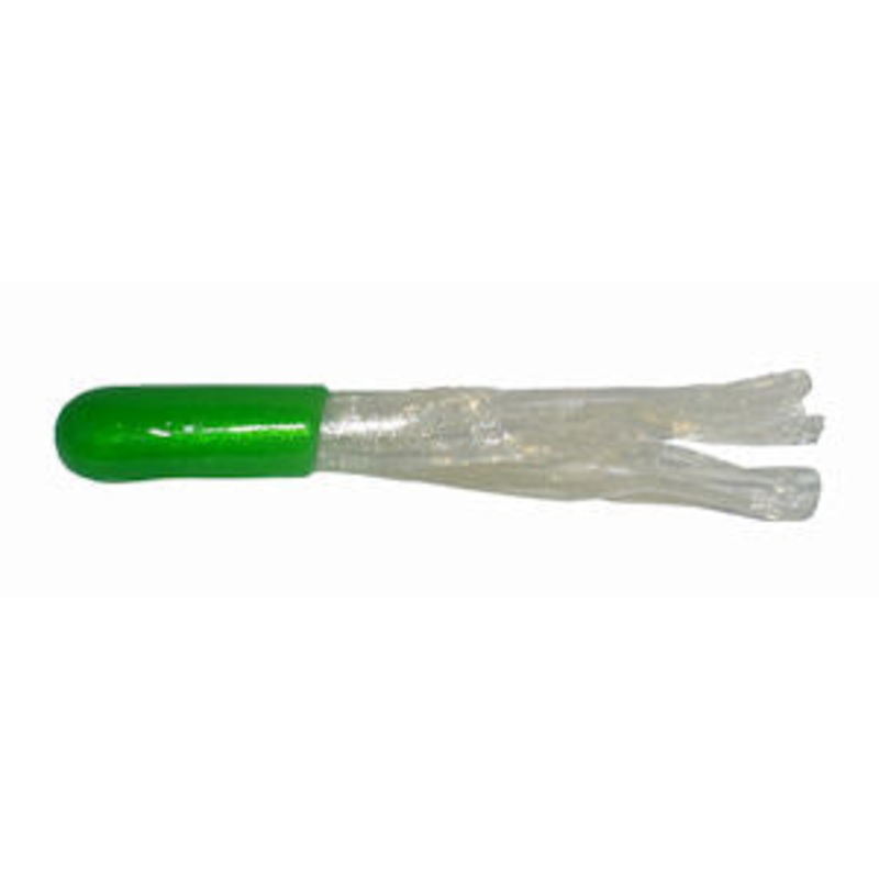 Big Bite Crappie Tubes 1.5" 10ct Green/Pearl